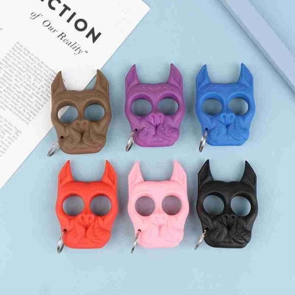 2021 Creative Cute Tiger and Dog Keychain Multifunction Outdoor KeyRing Men Female Fashionfor Girl Acrylic Car Bag Jewelry Gift