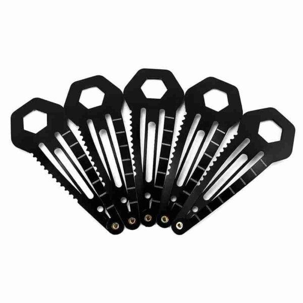 Outdoor EDC Self Defence Weapons Multifunctional Stainless Steel Hair Clip Hairpin Personal Defense Keychain Tool