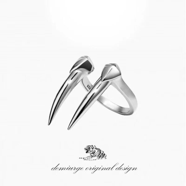 Animal Teeth Snake Fangs Self Defense Ring for Teen Gothic Punk For Woman Man Retro Trend Jewelry Cool Stuff Party Couple Gift